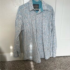 Panhandle Tuf Copper Paisley Pearl Snap Western Shirt L